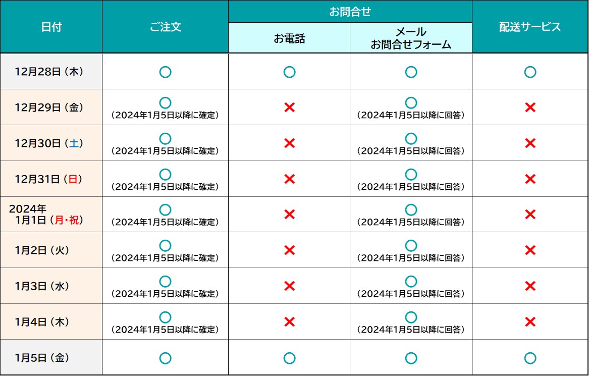 2023_年末年始休業のお知らせ